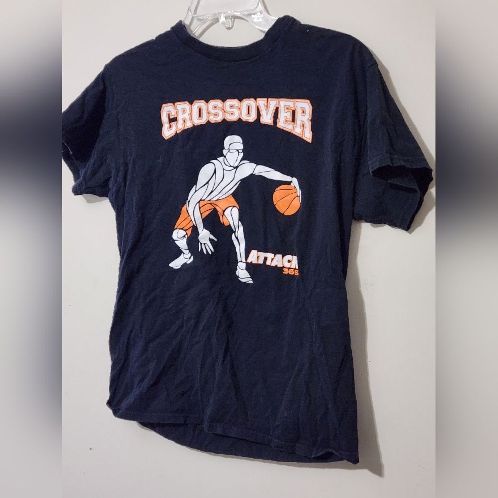 Men's Medium Black Graphic T-Shirt Basketball